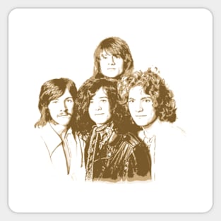 led zepplin vintage art personel Sticker